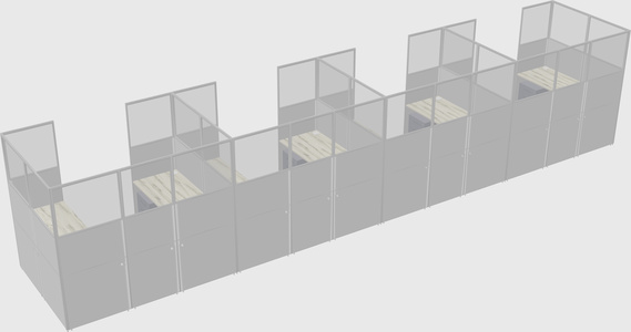 Cabine en u