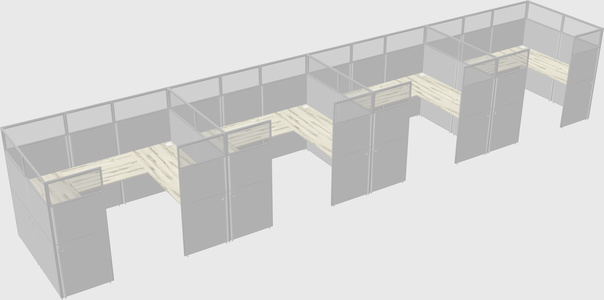 Cabine en u