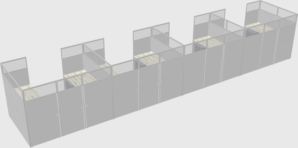 Cabine en u
