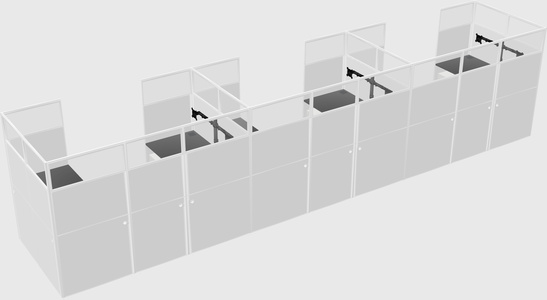 Cabine en u