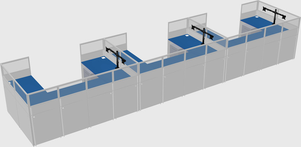 Cabine en u