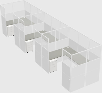 Cabine en u