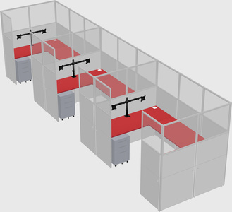 Cabine en u