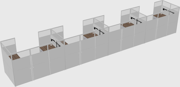 Cabine en u