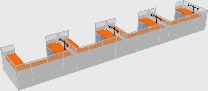 Cabine en u