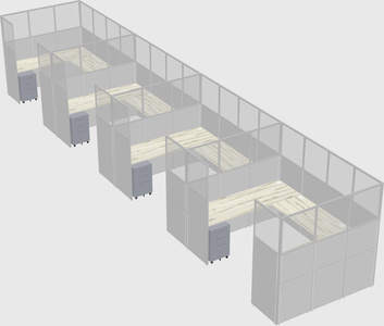 Cabine en u