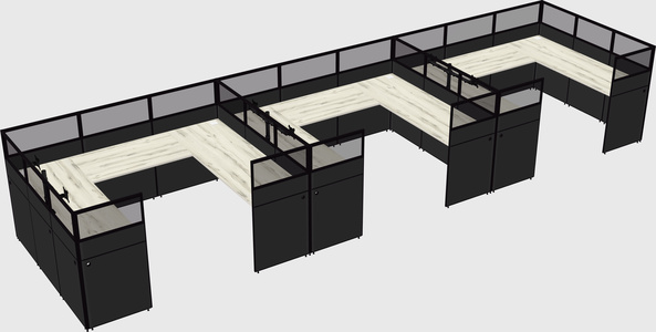 Cabine en u