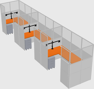 Cabine en u