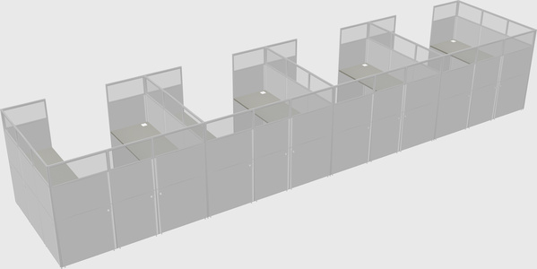 Cabine en u