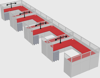 Cabine en u