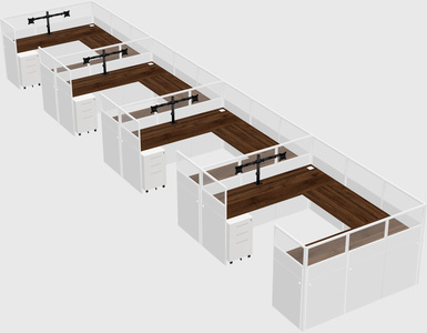 Cabine en u