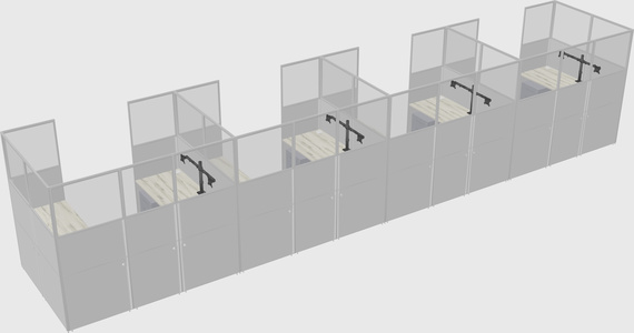 Cabine en u