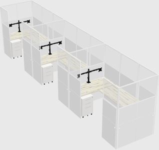 Cabine en u