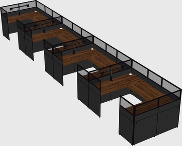 Cabine en u