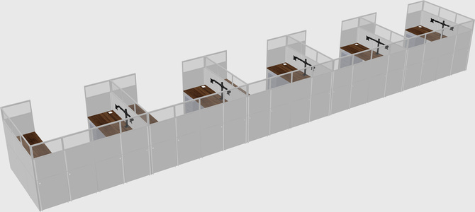 Cabine en u