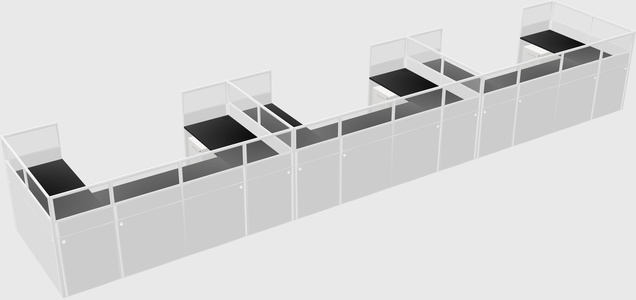 Cabine en u