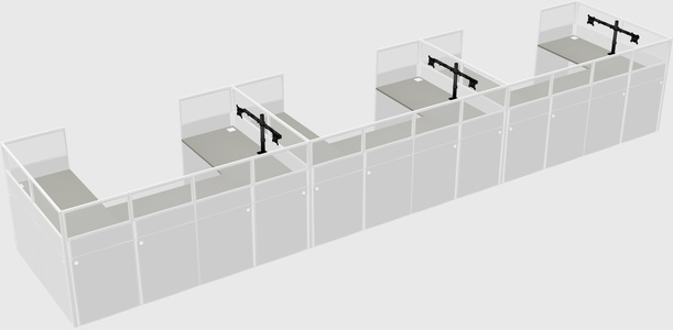 Cabine en u