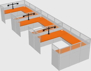 Cabine en u