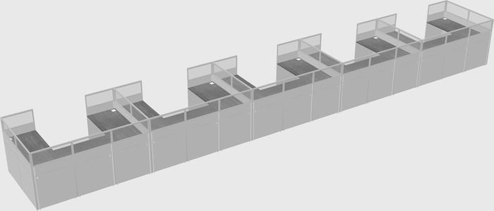 Cabine en u