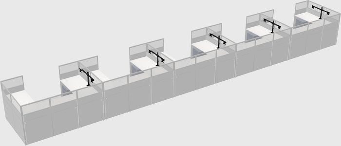 Cabine en u