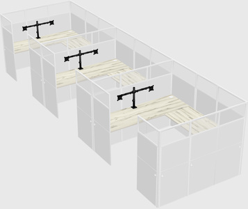 Cabine en u