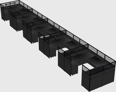 Cabine en u