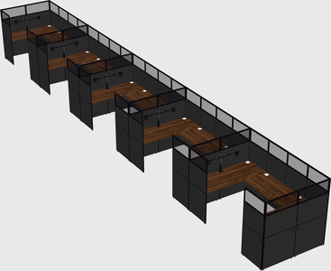 Cabine en u