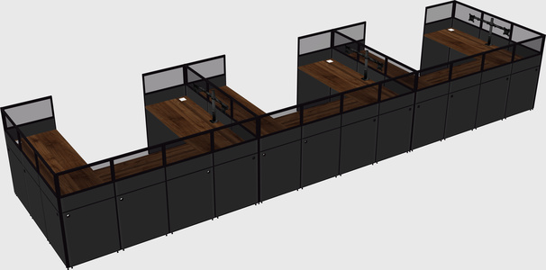 Cabine en u