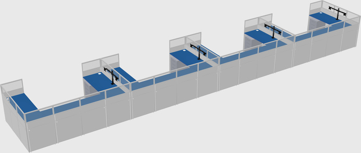 Cabine en u