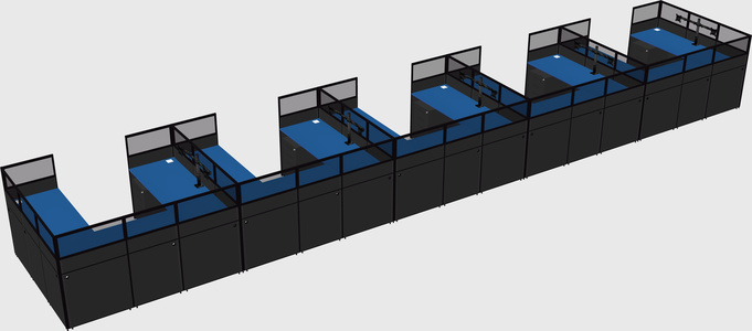 Cabine en u