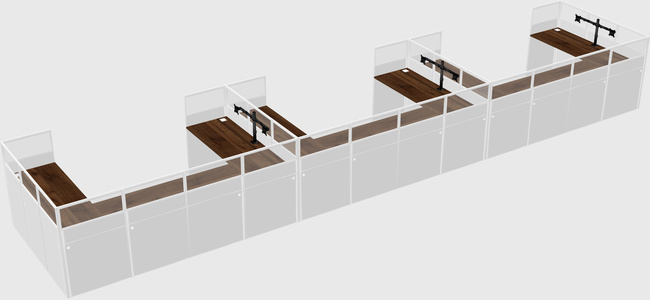 Cabine en u