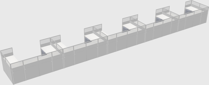 Cabine en u