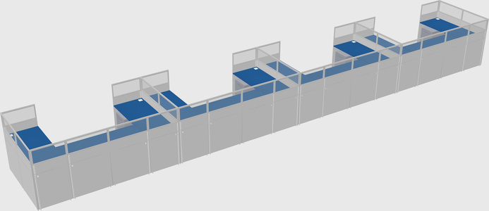 Cabine en u