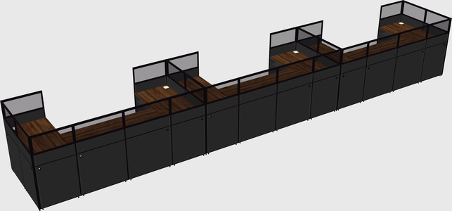 Cabine en u
