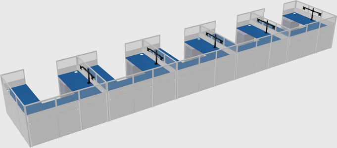 Cabine en u