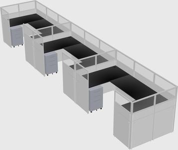Cabine en u