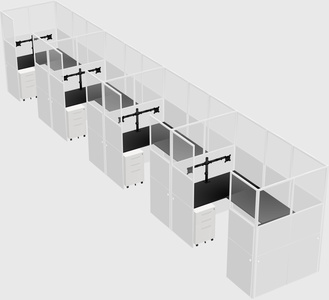 Cabine en u