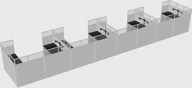 Cabine en u