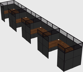 Cabine en u