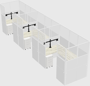 Cabine en u