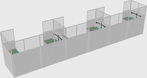 Cabine en u