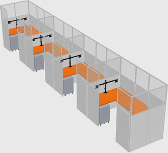 Cabine en u