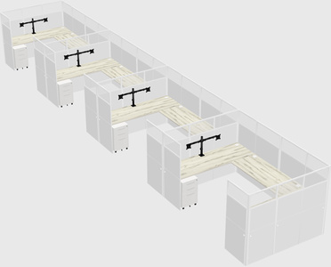Cabine en u