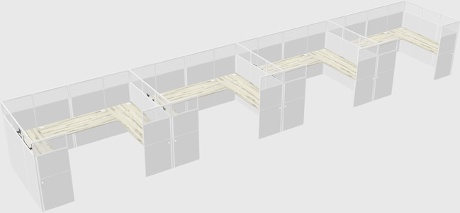 Cabine en u
