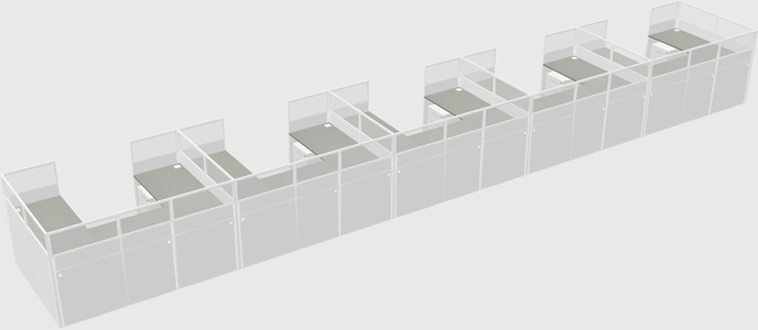 Cabine en u