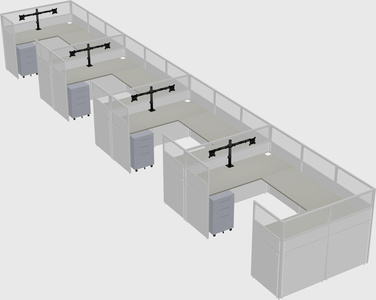 Cabine en u