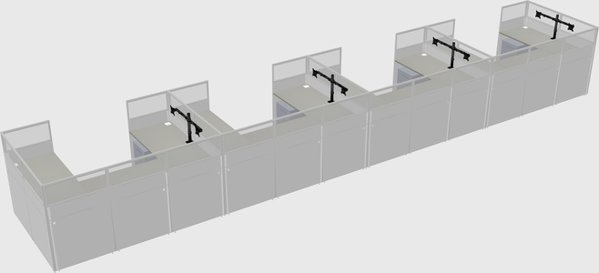 Cabine en u