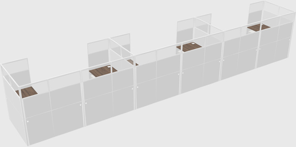 Cabine en u