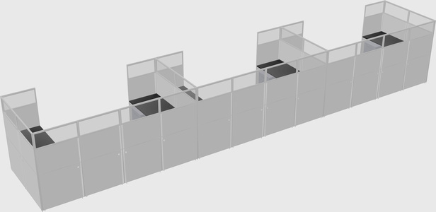 Cabine en u