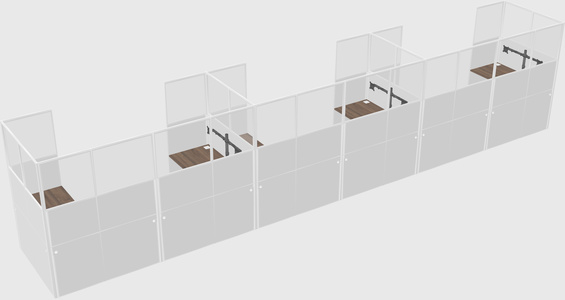 Cabine en u